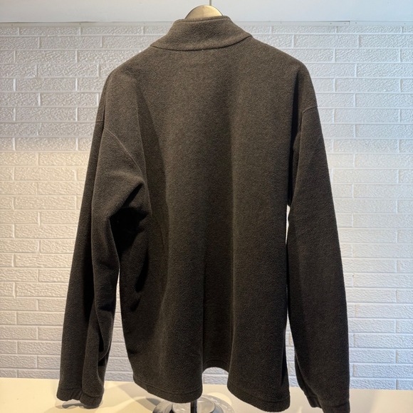 Columbia Mens XL Fleece Pullover Quarter Zip Sweater Gray Casual Active - Picture 2 of 5